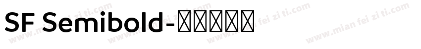 SF Semibold字体转换